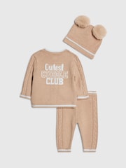 River Island Born to be Awesome Cardigan & Leggings Set - Larawan 3 ng 5