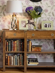 Laura Ashley Honey Gold Balmoral 3 Drawer Triple Console Table - Image 2 of 5