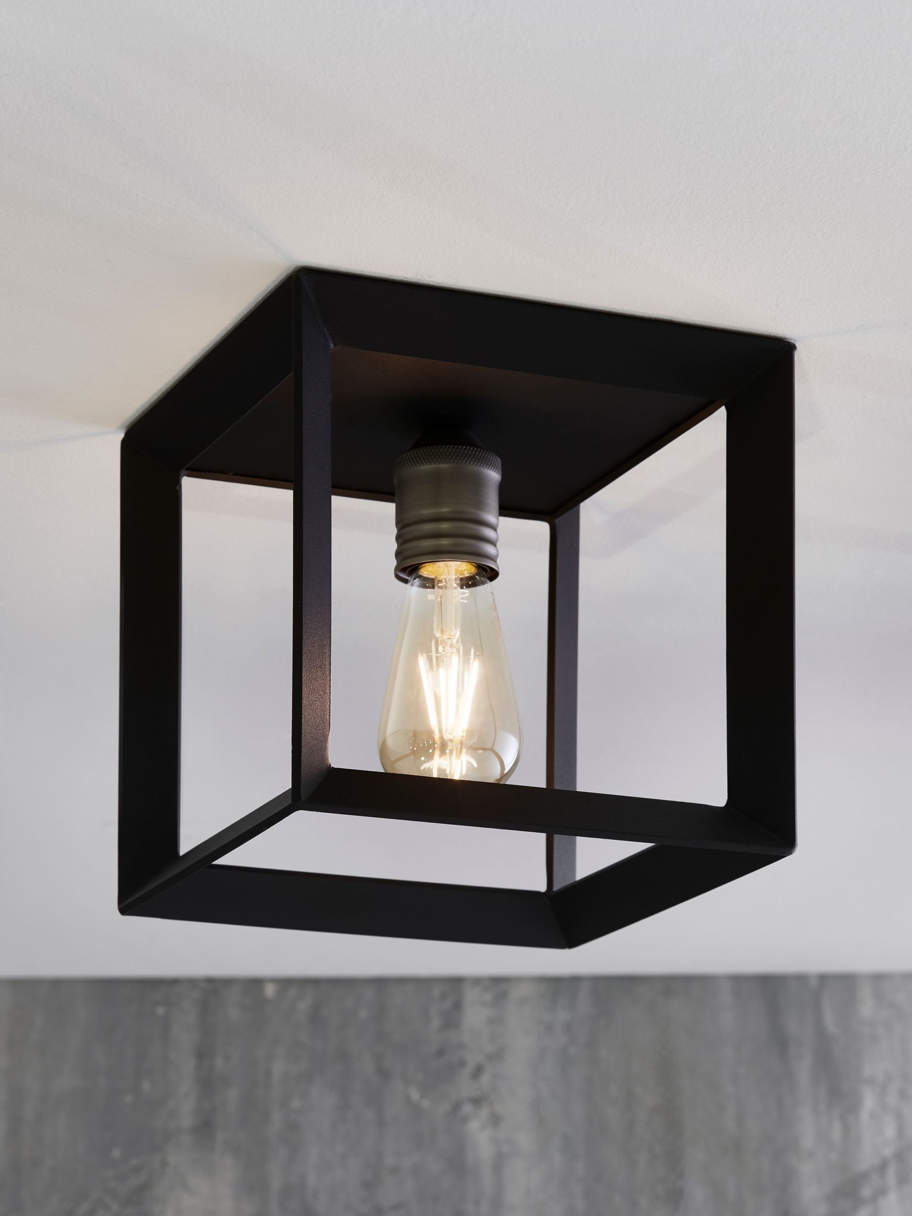 Buy Black Brooklyn Flush Ceiling Light from the Next UK online shop
