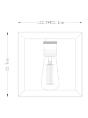 Black Brooklyn Flush Ceiling Light - Image 4 of 7