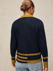 White Stuff Blue Cara Collar Jumper - Image 4 of 6