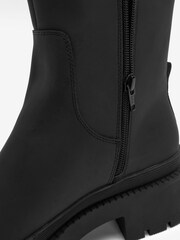 Black Forever Comfort® Chunky Rubberised Knee High Boots - Image 7 of 7