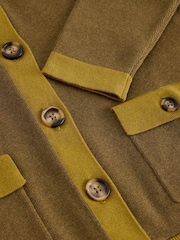 White Stuff Green Charlotte Collar Cardigan - Image 5 of 6