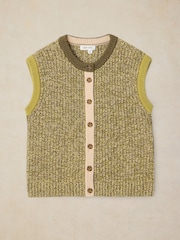White Stuff Green Twist Button Tank Top - Image 6 of 6