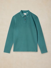 Verde y verde azulado - White Stuff Long Sleeve Utility Polo Shirt - Imagen 5 de 6