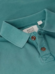 Verde y verde azulado - White Stuff Long Sleeve Utility Polo Shirt - Imagen 6 de 6