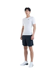Under Armour White/Black HeatGear Base Layer T-Shirt - Image 2 of 4