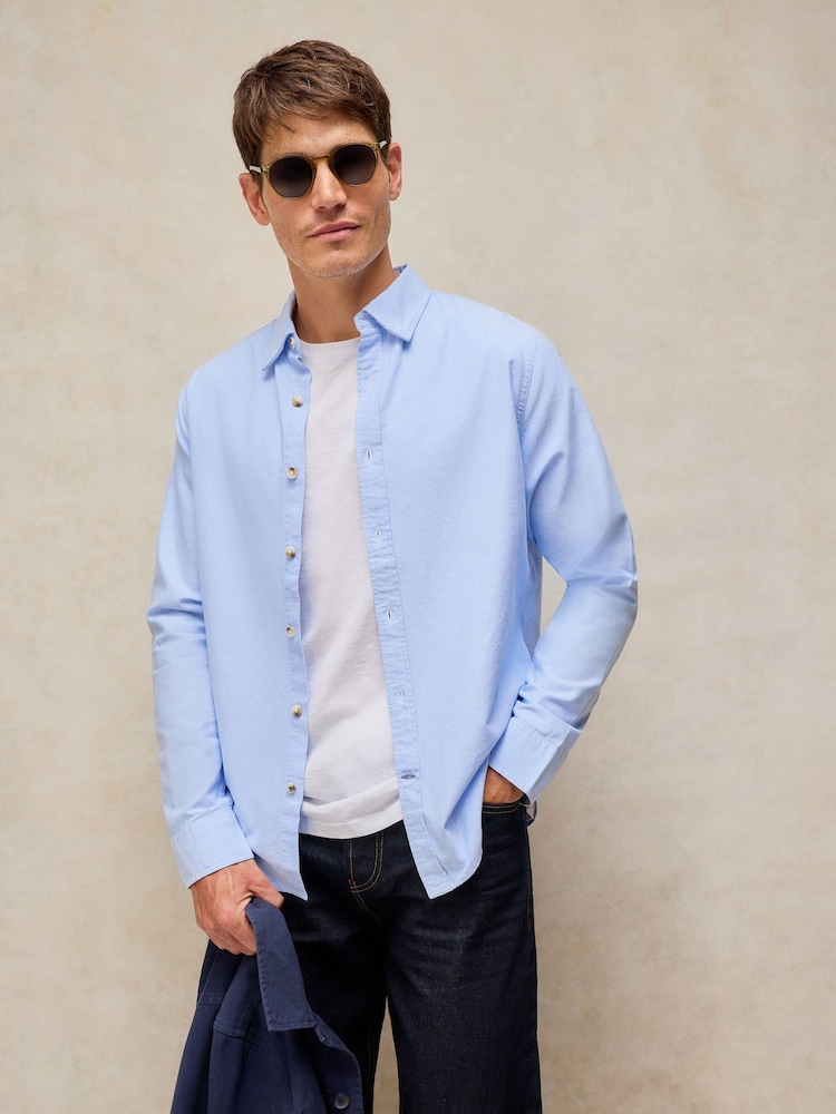 White Stuff Blue Bruton Oxford Shirt - Image 1 of 6