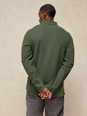 White Stuff Green Long Sleeve Utility Polo Shirt - Image 3 of 6