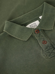 White Stuff Green Long Sleeve Utility Polo Shirt - Image 6 of 6