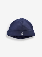 Ralph Lauren Navy Baby 100% Cotton  Hat - Image 1 of 3