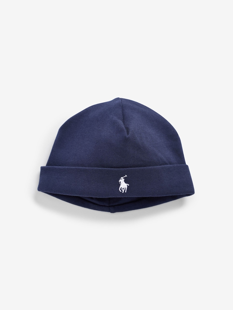 Ralph Lauren Navy Baby 100% Cotton  Hat - Image 1 of 3