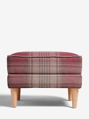 Versatile Check Sterling Red Sherlock Storage Footstool - Image 5 of 8