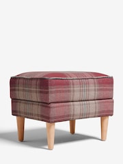 Versatile Check Sterling Red Sherlock Storage Footstool - Image 6 of 8