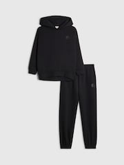 River Island Black Essentials Hoodie & Joggers Set - Image 2 of 5