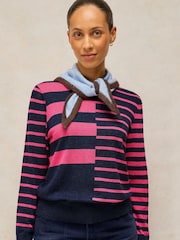 White Stuff Blue Katie Stripe Jumper - Image 2 of 6