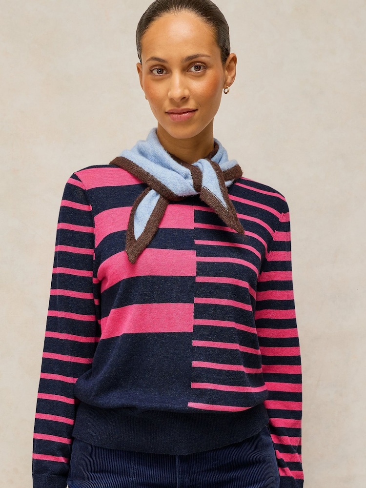 White Stuff Blue Katie Stripe Jumper - Image 2 of 6