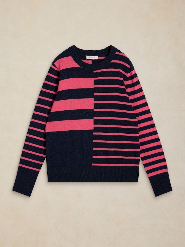 White Stuff Blue Katie Stripe Jumper - Image 6 of 6