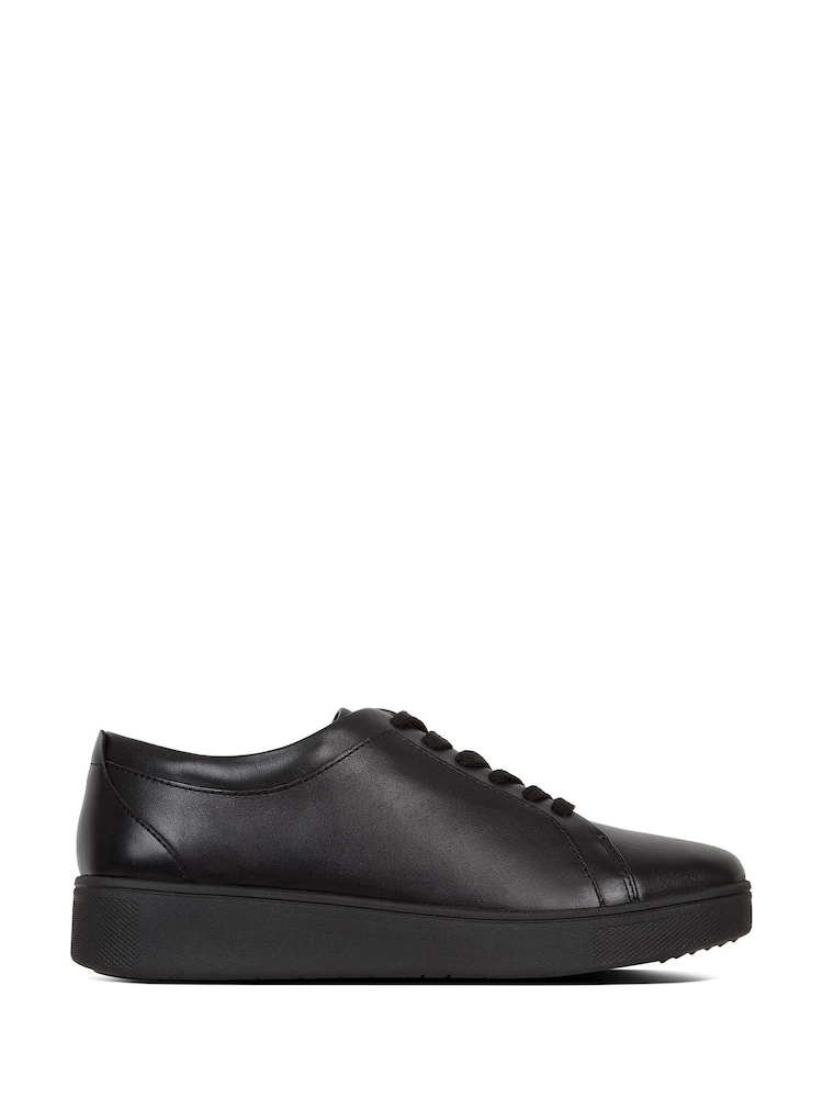 Negro - Zapatillas de cuero Rally de FitFlop - Imagen 1 de 4 Negro - Zapatillas de cuero Rally de FitFlop - Imagen 1 de 4