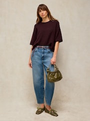 White Stuff Brown Kate Knitted T-Shirt - Image 1 of 6