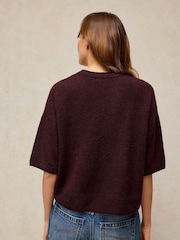 White Stuff Brown Kate Knitted T-Shirt - Image 3 of 6