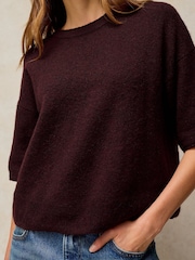 White Stuff Brown Kate Knitted T-Shirt - Image 4 of 6