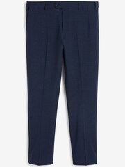 Navy Blue Slim Fit Signature Tollegno Motionflex Stretch Wool Puppytooth Suit: Trousers - Image 1 of 4