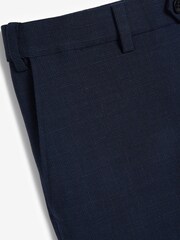 Navy Blue Slim Fit Signature Tollegno Motionflex Stretch Wool Puppytooth Suit: Trousers - Image 2 of 4