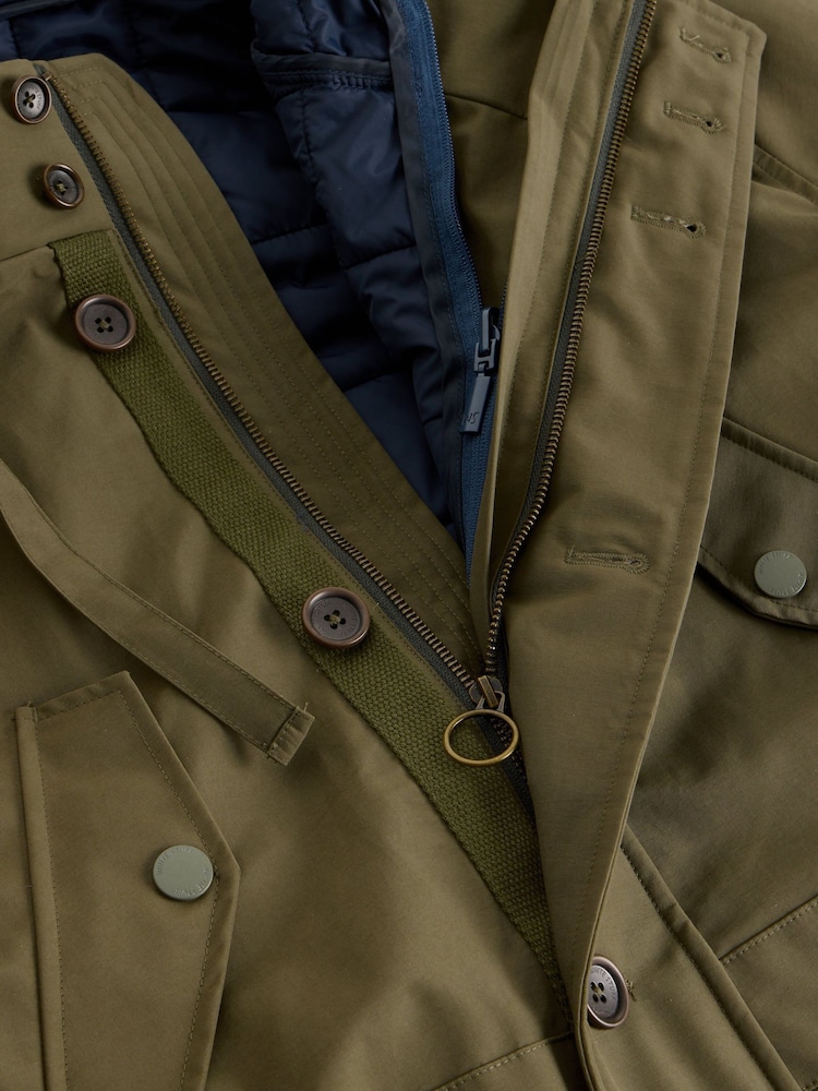 White Stuff Green Elland 2 In 1 Parka - Image 8 of 8