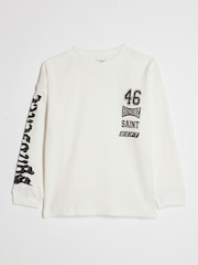 River Island Oversized Waffel-T-Shirt - Bild 1 von 4