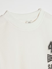 River Island Oversized Waffel-T-Shirt - Bild 3 von 4
