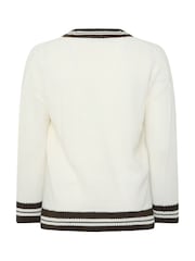 Kremowy - Dzianinowy sweter Yours Curve Tennis - Obraz 6 z 6