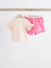 Pink Flamingo Baby Top and Shorts 2 Piece Set - Image 2 of 10