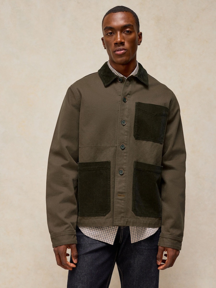 White Stuff Green Westgate Cord Mix Jacket - Image 2 of 8