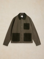 White Stuff Green Westgate Cord Mix Jacket - Image 7 of 8