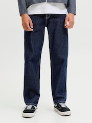 JACK & JONES Junior Navy Blue Chris Relaxed Fit Jeans - Image 1 of 5
