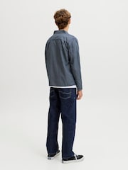 JACK & JONES Junior Navy Blue Chris Relaxed Fit Jeans - Image 4 of 5