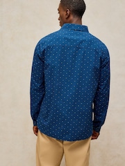 White Stuff Blue Douglas Long Sleeve Dobby Shirt - Image 2 of 6