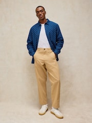 White Stuff Blue Douglas Long Sleeve Dobby Shirt - Image 3 of 6