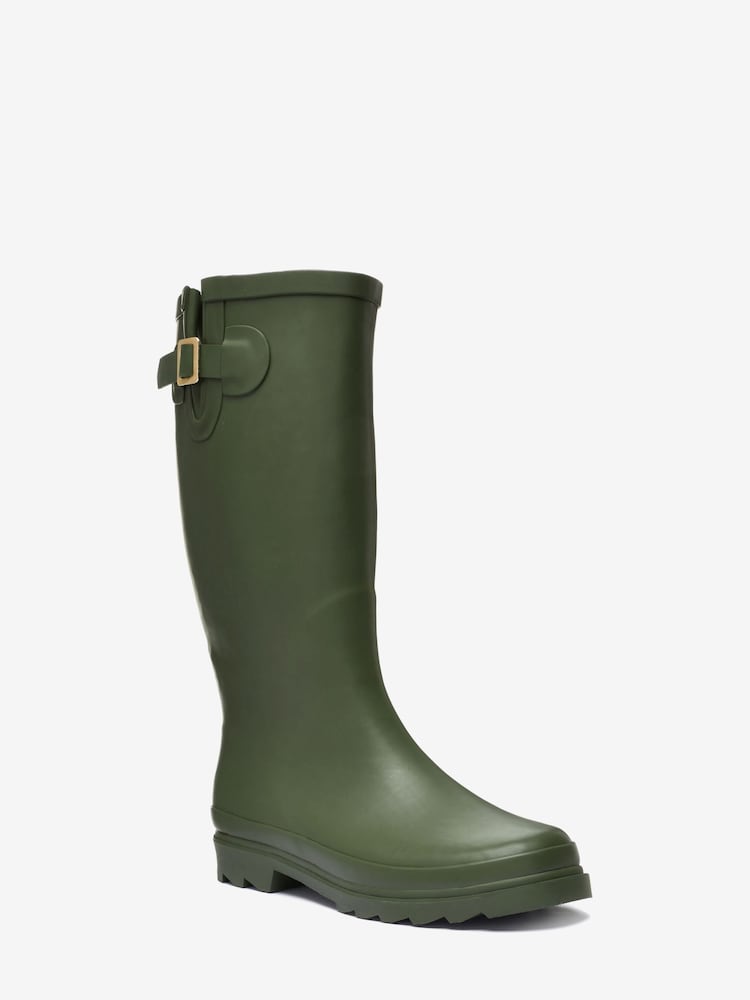 كاكي أخضر - بوت موديل Wellies من المطاط - صورة 2 من 3 كاكي أخضر - بوت موديل Wellies من المطاط - صورة 2 من 3