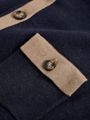 White Stuff Blue Charlotte Collar Cardigan - Image 6 of 6