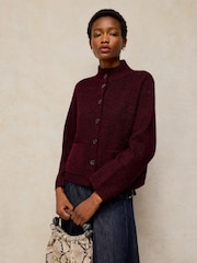 White Stuff Purple Margot Cardigan - Image 4 of 6