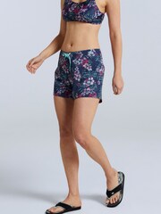 Animal Womens  Blue Aurora Printed Mini Board Shorts - Image 4 of 7