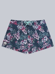 Animal Womens  Blue Aurora Printed Mini Board Shorts - Image 6 of 7
