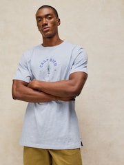 Azul - Camiseta con estampado gráfico Abersoch de White Stuff - Imagen 1 de 6