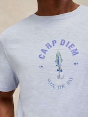 Azul - Camiseta con estampado gráfico Abersoch de White Stuff - Imagen 4 de 6