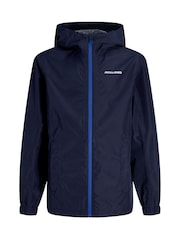 JACK & JONES Junior Blue Lightweight Rain Jacket - Image 7 of 7