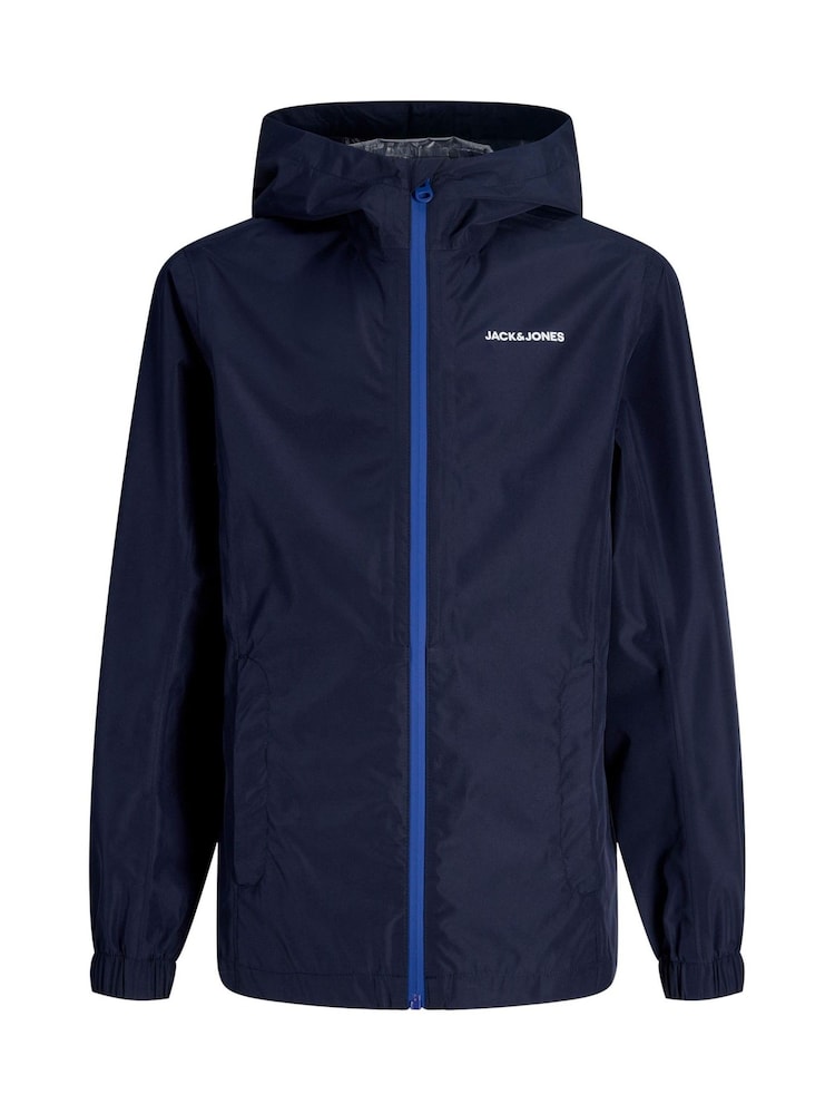 JACK & JONES Junior Blue Lightweight Rain Jacket - Image 7 of 7 JACK & JONES Junior Blue Lightweight Rain Jacket - Image 7 of 7