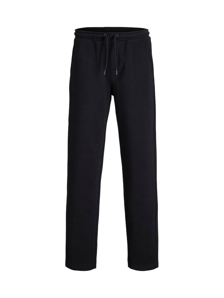 JACK & JONES JUNIOR Black Relaxed Fit Uncuffed Joggers - Image 1 of 2 JACK & JONES JUNIOR Black Relaxed Fit Uncuffed Joggers - Image 1 of 2