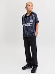 JACK & JONES JUNIOR Black Relaxed Fit Uncuffed Joggers - Image 4 of 8